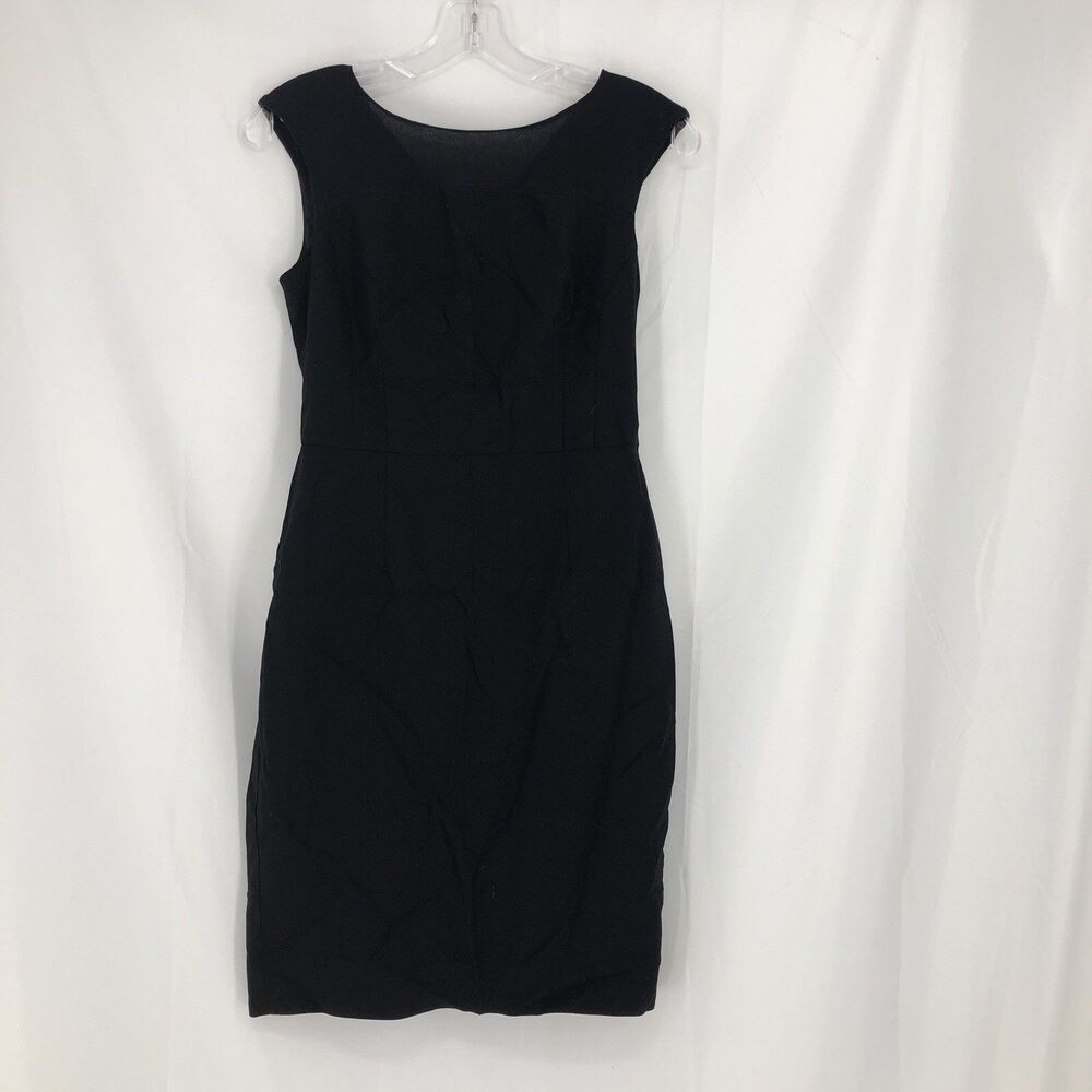 Banana Republic Black Pencil Dress Size 4 Stretch Summer Business Sleeveless